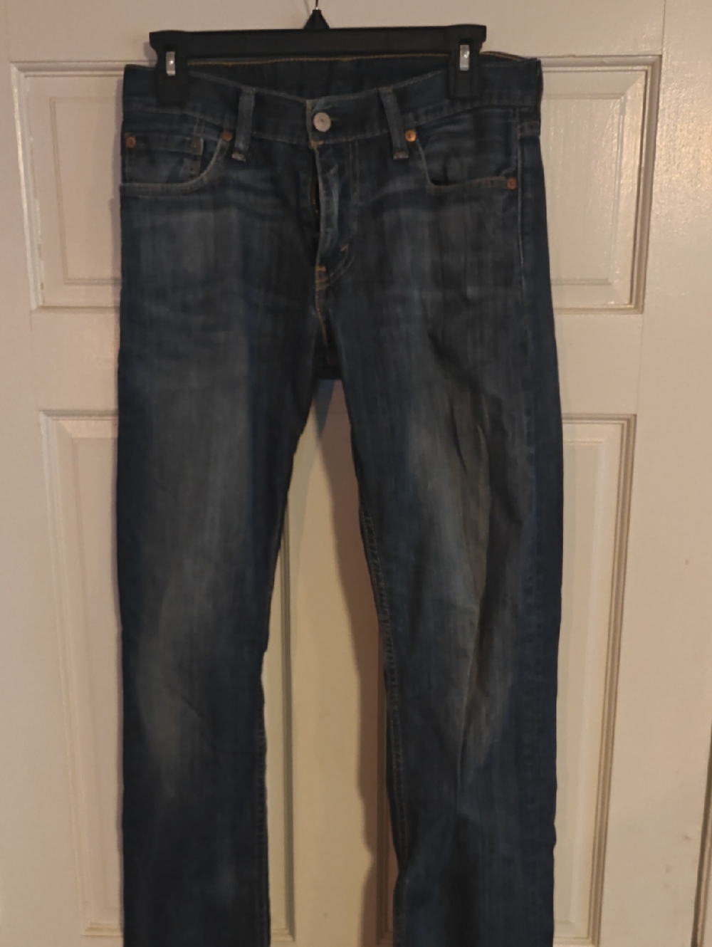Levi's 514 30x32 Straight Fit Dark Blue Denim Jeans